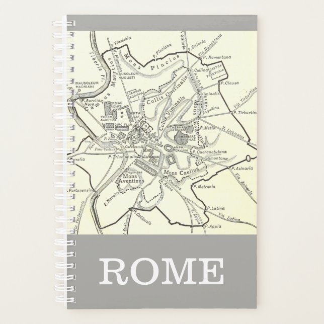 Historical Map of the City of Rome Planner (Front)
