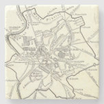 [ Thumbnail: Historical Map of The City of Rome Coaster ]