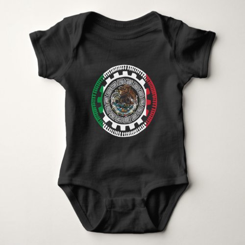 Historical Mexican Aztec Mexico Maya Calendar Baby Bodysuit