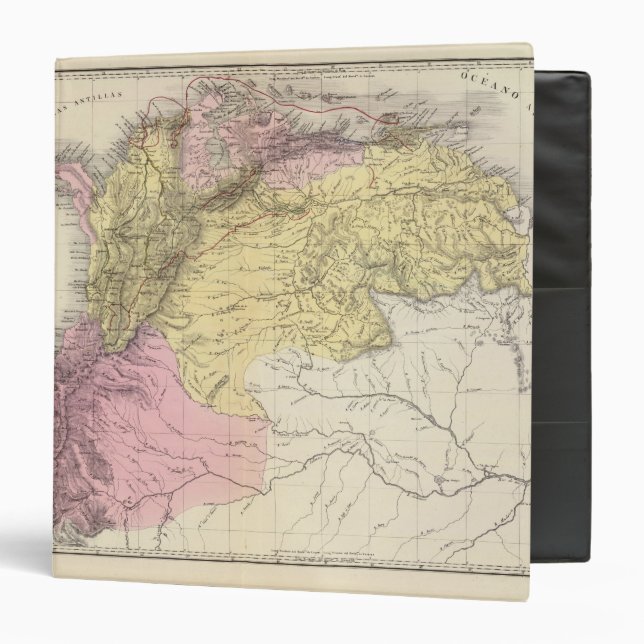 Historical Military Maps of Venezuela 3 Ring Binder (Front/Inside)
