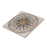 Historical Nautical Compass (1543) Ceramic Tile at Zazzle