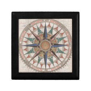Historical Nautical Compass (1543) Jewelry Box