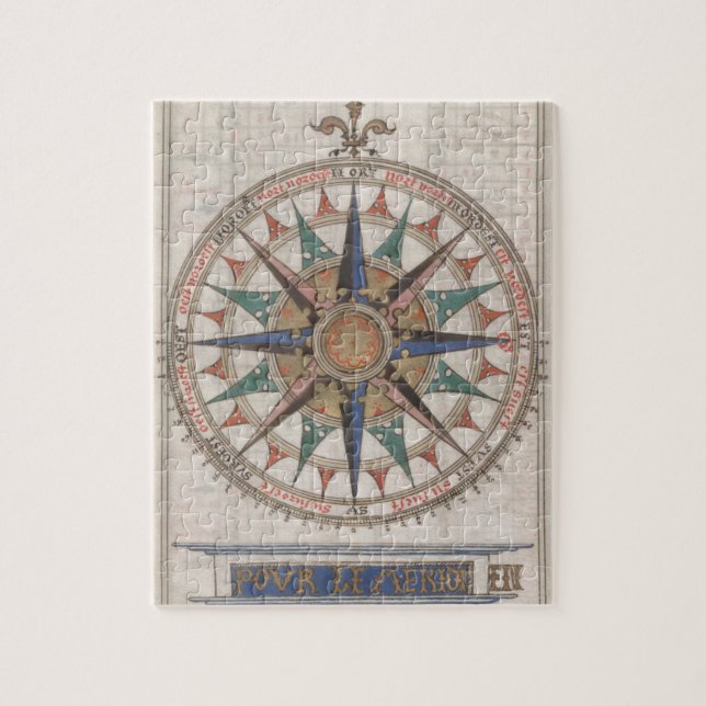 Historical Nautical Compass (1543) Jigsaw Puzzle (Vertical)