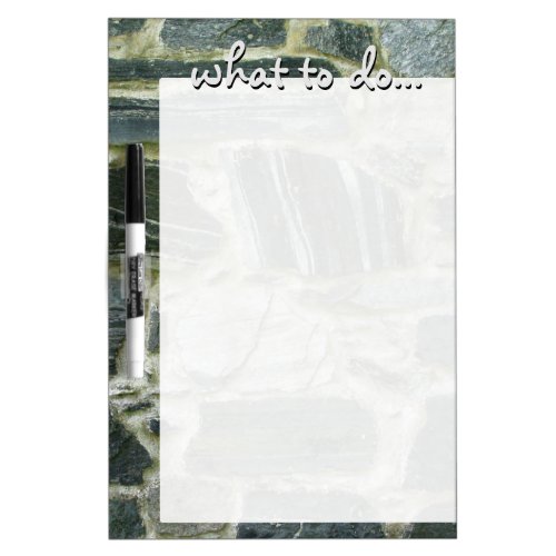Historical Old Stone Wall Structure Dry_Erase Board