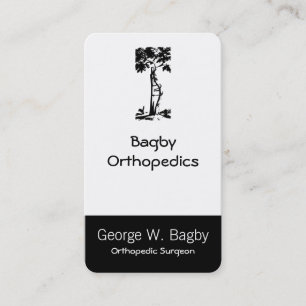Historical Orthopedic Tree Medical Illustration Business Card