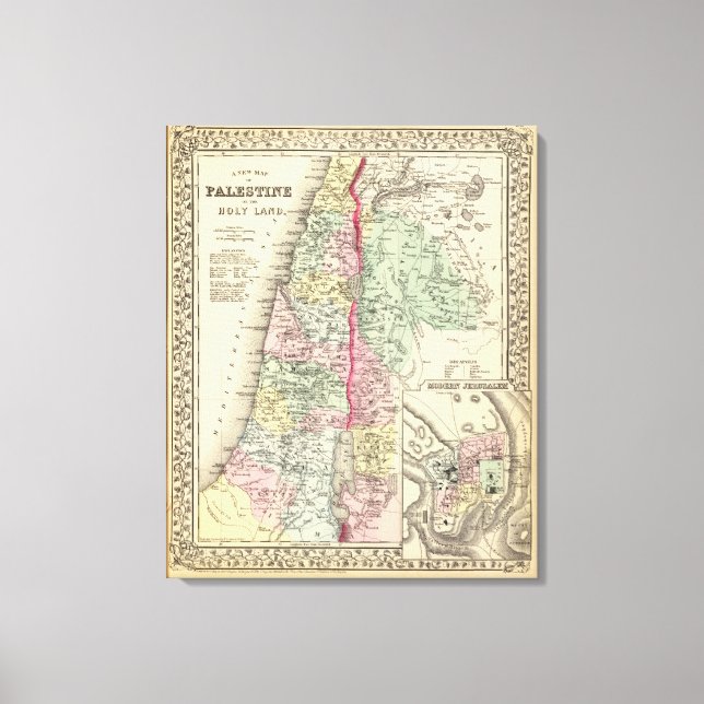 Historical Palestine Canvas Print (Front)