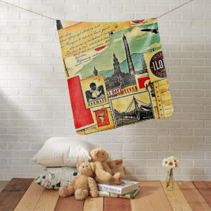 Historical Postal Journey Baby Blanket