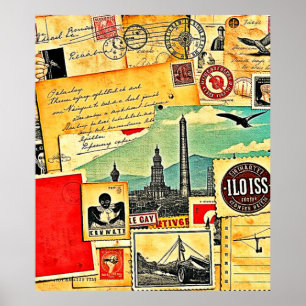 Historical Postal Journey Poster