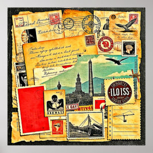 Historical Postal Journey Poster