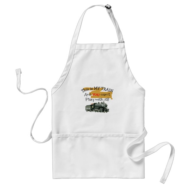 Historical Train Gifts--Hilarious sayings Adult Apron (Front)