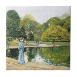 Historical View of Central Park (New York) Ceramic Tile