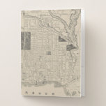 [ Thumbnail: Historical, Vintage Map of Toronto, Canada Pocket Folder ]