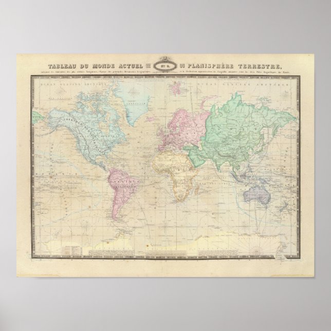 Historical World Map 2 Poster (Front)
