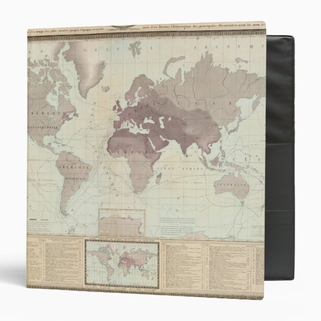 Historical World Map Binder (Front/Inside)