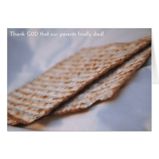 Historically Accurate Holiday Cards: Passover Cards (Front Horizontal)