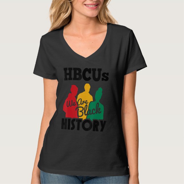 Historically Black College University Hbcu Black H T-Shirt (Front)