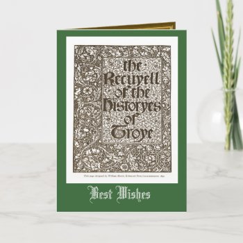 Histories Of Troye  William Morris 1842 Card by windsorprints at Zazzle