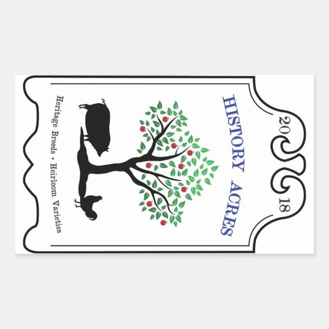 History Acres Logo Stickers  (Front)