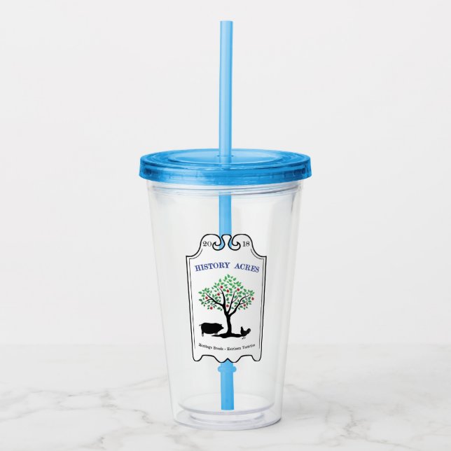 History Acres Straw Tumbler  (Front)