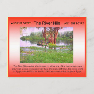 History, Ancient Egypt, River Nile Postcard