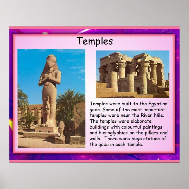 History, Ancient Egypt Temples Poster (Front)