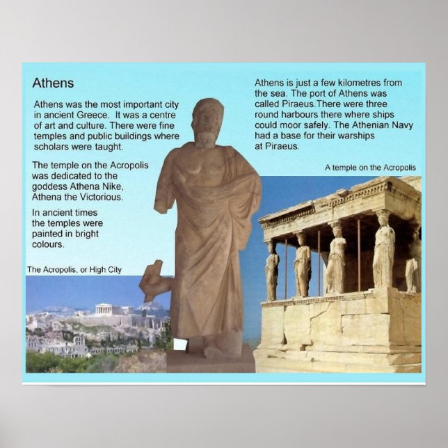 History, ancient Greece, Athens Poster (Front)