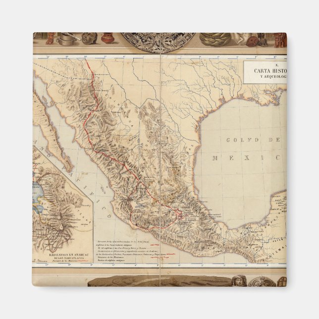 History and Architecture of Mexico Magnet (Front)