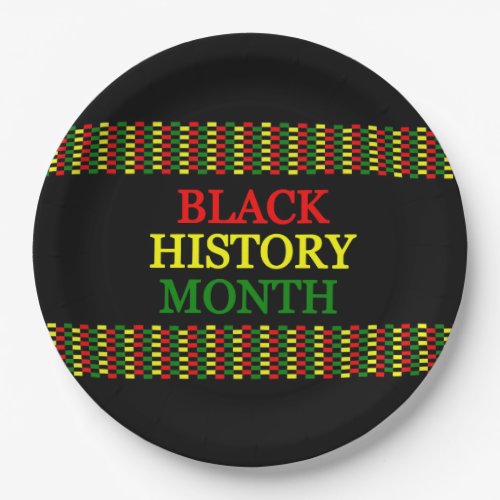 History Band BHM Party Paper Plates