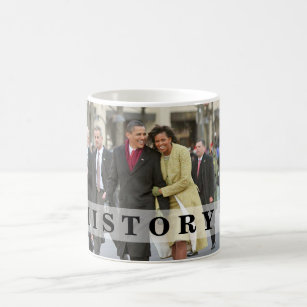 HISTORY: Barack and Michelle at Inauguration Coffee Mug