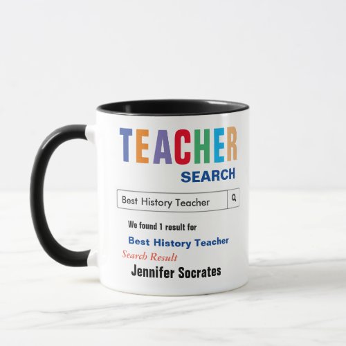 History Best Teacher Gift Mug