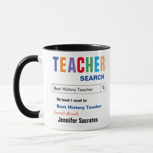 History Best Teacher Gift Mug (Left)