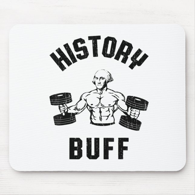 History Buff Funny George Washington Workout , Sma Mouse Pad (Front)