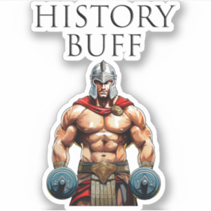 History Buff Roman Centurion Sticker