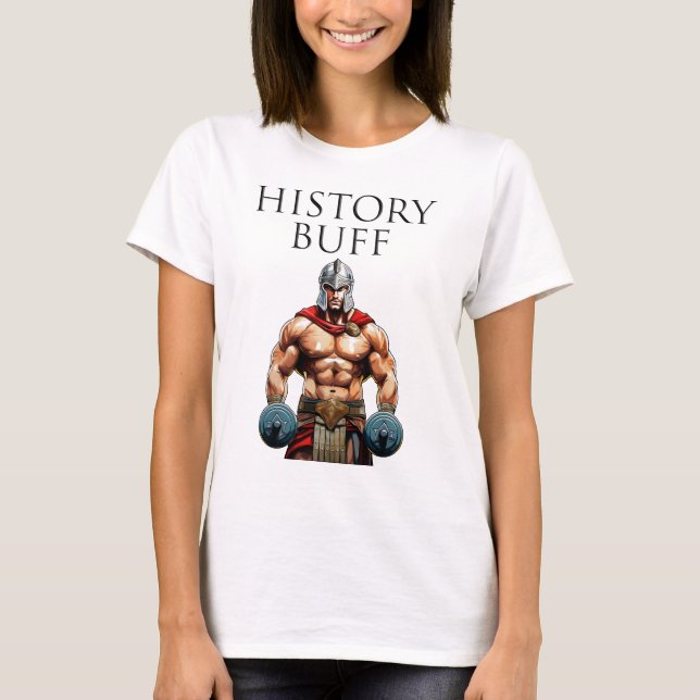 History Buff Roman Centurion T-Shirt (Front)