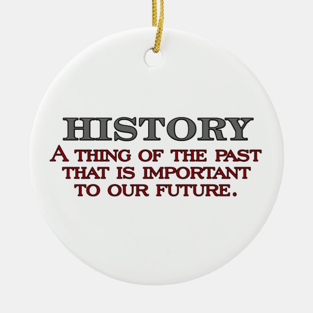 History Ceramic Ornament (Front)