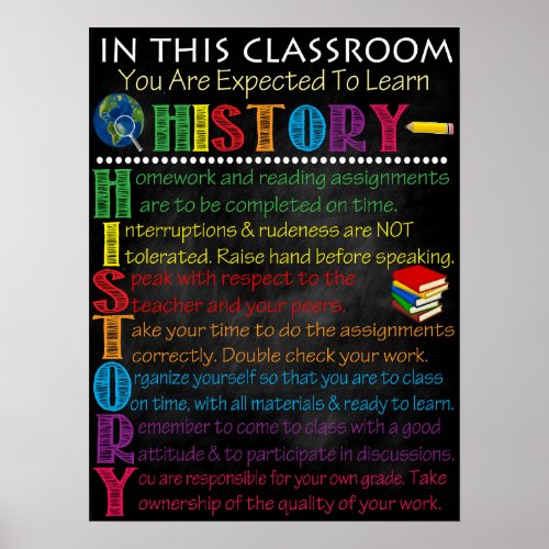 History Classroom Poster