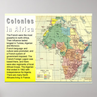 History, Colonization, colonies in Africa Poster