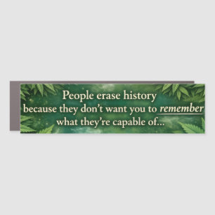 History Erasure Car Magnet