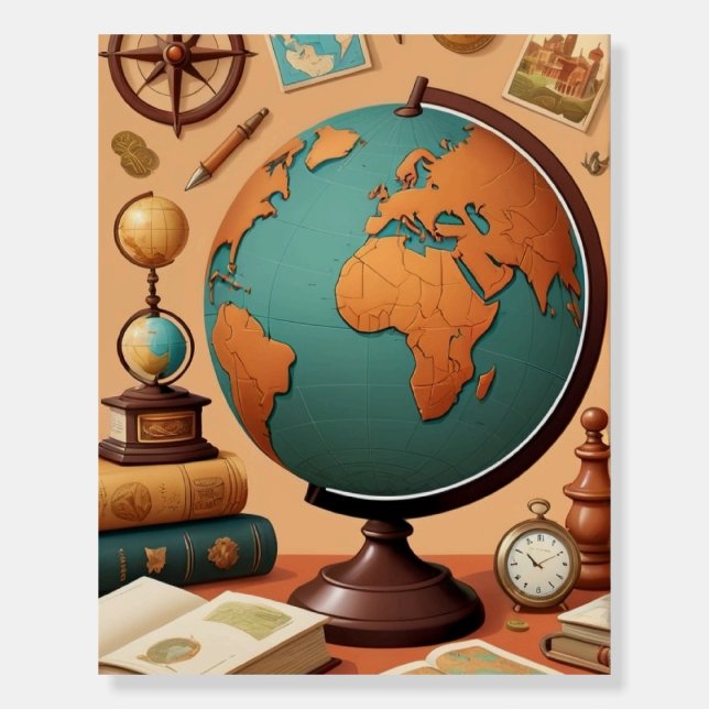 History Globe Foam Board (Front)