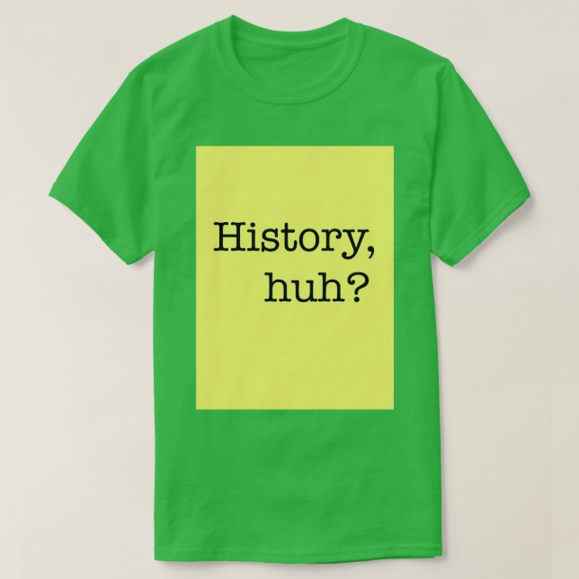 History huh Design Red White and Royal Blue T-Shirt (Design Front)