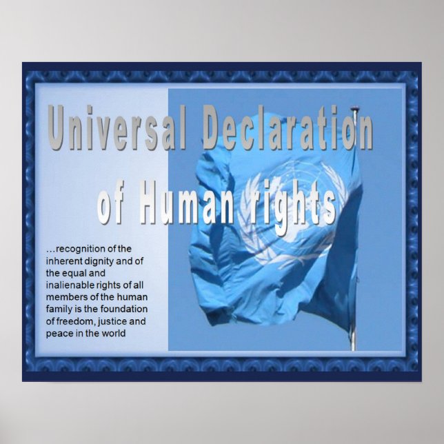 History, HUman rights, Declaration Poster (Front)