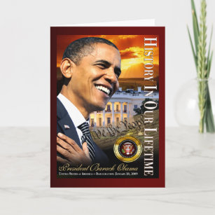 History In Our Lifetime (sunset white house) Card