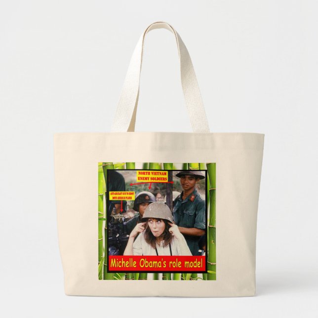HISTORY LESSON FOR YOUNG AMERICANS LARGE TOTE BAG (Front)