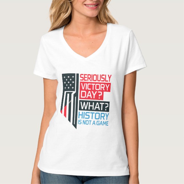 History Matters – Bold Political Statement Art T-Shirt (Front)