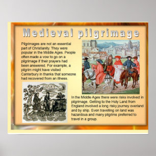 History, Medieval Pilgrimage Poster