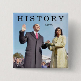 HISTORY: Obama Swearing In Inauguration Ceremony Pinback Button