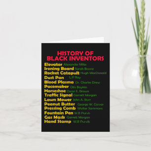 History Of Black Inventors Black History Month Pro Card