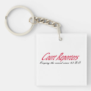 History of Court Reporting Key Fob
