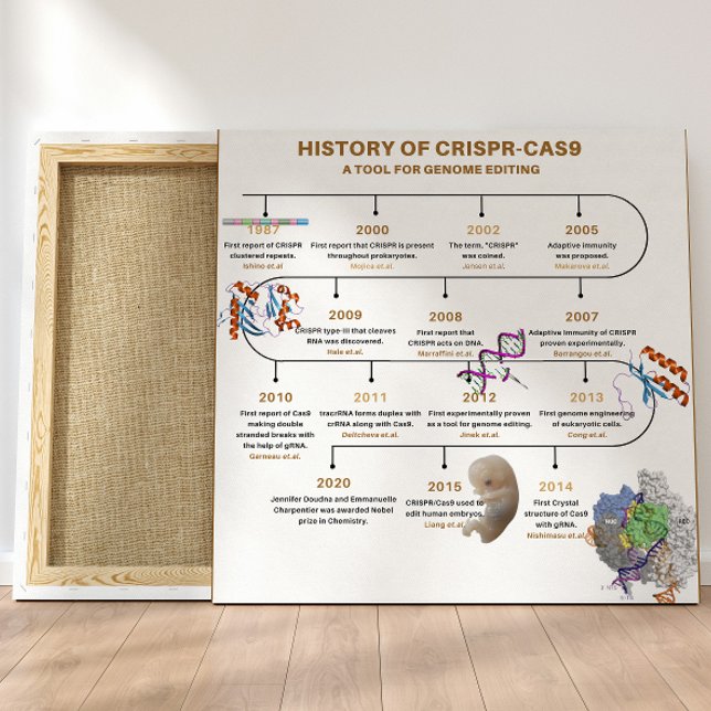 History of CRISPR genome editing timeline Poster (Creator Uploaded)