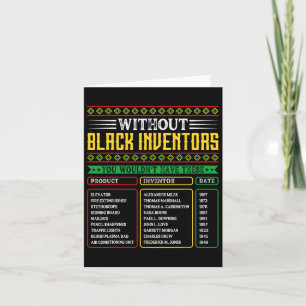 History Of Forgotten Black Inventors Black History Card